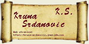 Kruna Srdanović vizit kartica